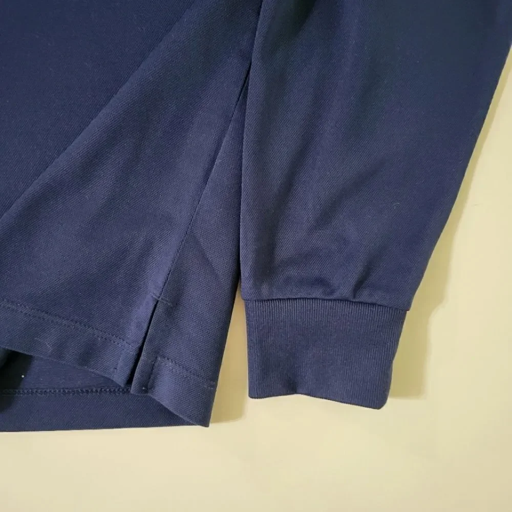 Sport-Tek® Women’s Navy Long Sleeve Micropique Sport-Wick® Polo